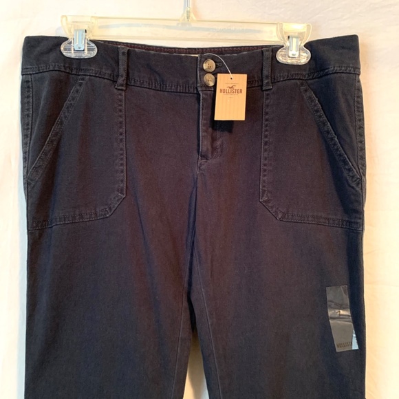 Hollister Women Social Stretch Navy Blue Pants Size 7R - Picture 4 of 12